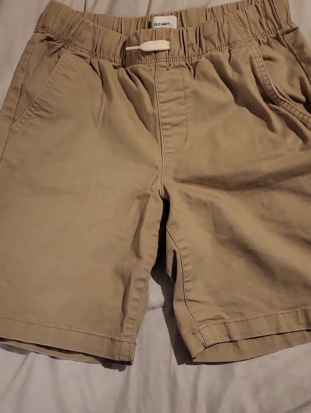 Old Navy Boys Tan Elastic-Waist Chinos